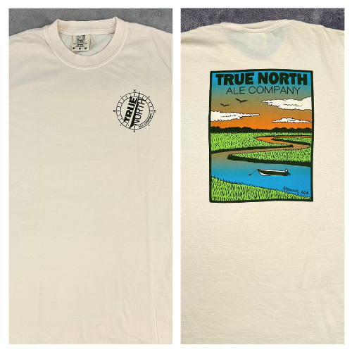 Ivory Long Sleeve Color Marsh Tee