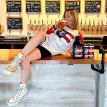 Coast To Coast Red & White Baseball Tee