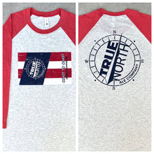 Coast To Coast Red & White Baseball Tee